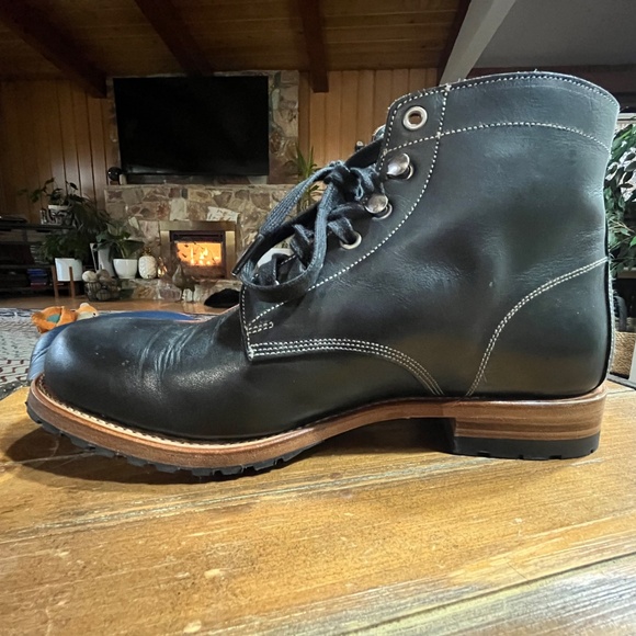 HARTT Ammo Black Leather Combat Boots, Size 9d - Picture 6 of 13